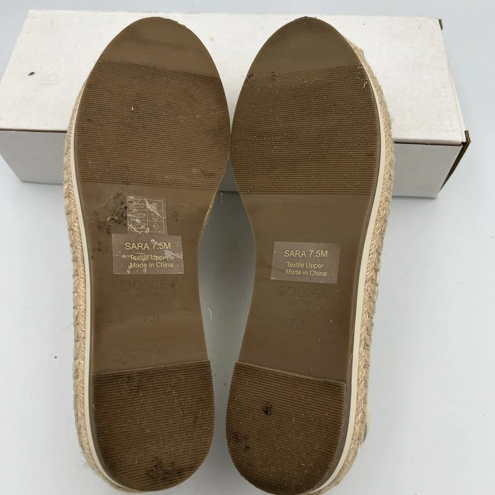 NEW Botkier Sara Lace New York Espadrille Platform Flat Pink Womens Size 7.5M